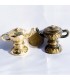 Mini Teekanne Arabisch - cast Bronze oder gereift-sehr nett - 4cm