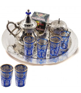 Tee-Set arabische voll - Tee - Tablett - Schiffe - sugar bowl
