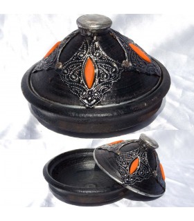 Decorative tajin Black Bone - Alpaca - Table Center