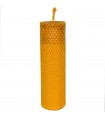 Round Handmade Virgin Beeswax Candle - 17.5 x 5 cm