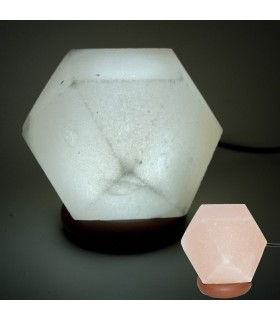 Mini Lámpara USB Sal Diamante del Himalaya - Color Naranja