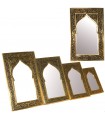 Engraved Brass Mirror - Moroccan Decoration Arabic Arch - MARRAKECH Model