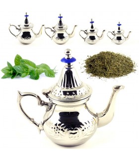 Tè arabo - 4 formati di alta qualità - teiera marocchina - acciaio-