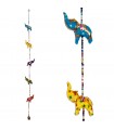 5 Elefantes Colgantes -  Campanilla - 100 cm