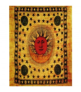 Tela Algodon-India- Sol y Luna Color-210 x 240 cm