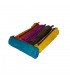 Pelle penna - vari colori - chiusura a zip - 23 cm