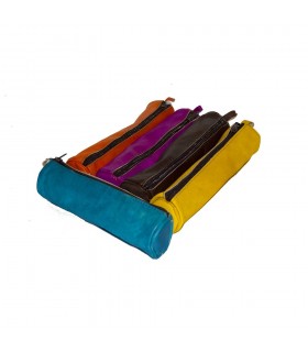 Lapicero Cuero - Varios Colores - Cremallera - 23 cm