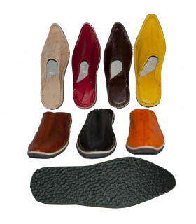 Babucha Piel Aladino Lisa - Varios Colores - NOVEDAD