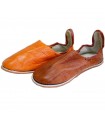 Babucha Piel Mini - Niños - Varios Colores - N 18-36 -Suela Dura