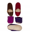 Babucha Piel Mini - Niños - Varios Colores N 18-36-Suela Blanda