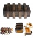 Caja Mágica - 2 Fächer-Geheimnisse - Holz im Alter