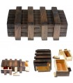 Caja Mágica - 2 Fächer-Geheimnisse - Holz im Alter