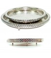 Tea Tray Alpaka Beine - 4 Größen - Gravur Handwerker Arabisch