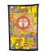 Stoff Baumwolle Indien - Sonne und Landschaft - Handwerker-140 x 210 cm