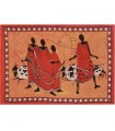 Tela Algodon India-Pastores Masai-Artesana-140 x 210 cm