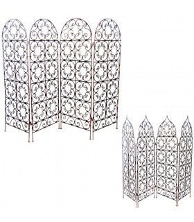 Biombo de Forja 4 Hojas - 3 Tamaños - 2 Modelos - Diseño Arabe