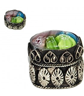 Recorded Alpaca Mini Box - Oriental Design - 3 cm