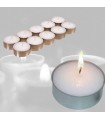Paraffin Candles Pack 10 - Aluminum Base - 4 cm - No Manchan
