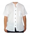 Camisa Blanca Algodón - Una Fila Botones  - Varias Tallas