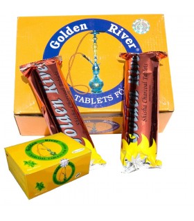 Carbón Profesional Grande- Sabor Menta - 40mm -Golden River