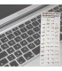 Autocollants Clavier arabe - arabe Entrée de votre clavier - Gol