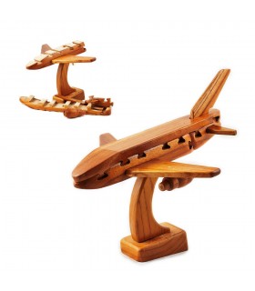 Puzzle Madera Avión - Ingenio - 17 cm - Calidad