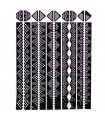 Henna Tattoo Adhesive Template - Hands and Feet - 1 Use Only
