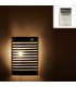 Appliquer Projet mural en aluminium - Grille - poli