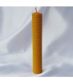 Vela Artesana Redonda de Cera Virgen de Abeja - 17,5 x 3 cm