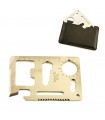 Multipurpose Steel Card - 11 Utilities - Survival - 7 cm
