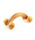 Arco ruota massaggiatore sfere - legno - 16 x 7 cm