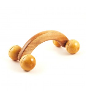 Masajeador Arco Rueda Esferas - Madera - 16 x 7 cm