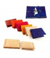Cartera de Piel Rectángular - Cuero Grabado - Varios Colores