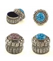 Engraved Alpaca Box - 3 Colors - Oriental Design -4 cm