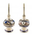 Ceramic and Alpaca Perfume Bottle - 2 Pieces- 2 Colors -Rose Water