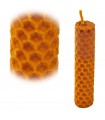 Handgefertigte Runde Virgin Bienenwachs - Kerze 2 x 9 cm