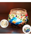 Portavelas Turco Mini-Cristal Murano -Artesania Turca-Tamaño 1