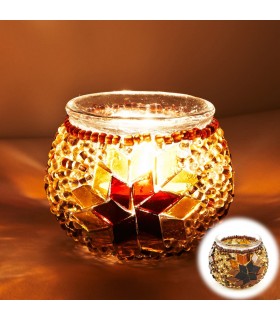 Candle Turco Mini - Murano Vidro - Mosaico