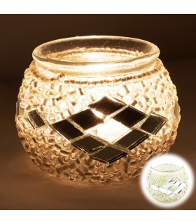 Candle Turco Mini - Murano Vidro - Mosaico
