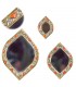 Gioco 3 specchi design Rhombus - Alpaca osso e ottone - arabo