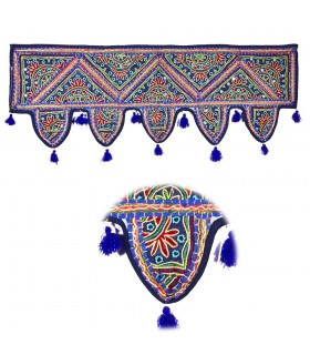 Tapete Decoración Flecos - Calidad - Artesanal -100 x 35 cm