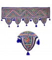 Tapete Decoración Flecos - Calidad - Artesanal -100 x 35 cm