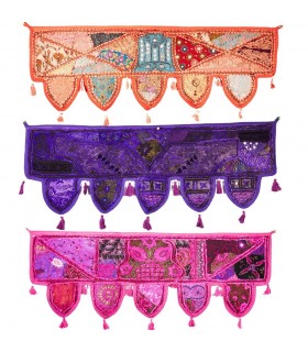 Tapete Decoración Flecos - Calidad - Artesanal -100 x 35 cm
