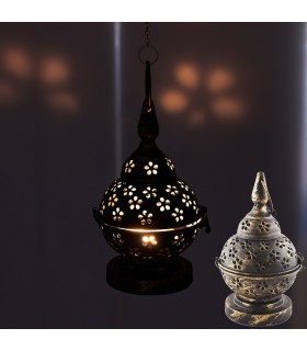 Metal Candle Holders Draft - Aged - with or without Cadeda - 20