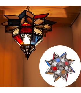 Ceiling Lamp Arabic - Multicolor Crystals - Draft Arab