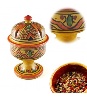 Incensario Cúpula Arabe - Cerámica Esmaltada - 4 Colores - 17 cm