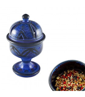 Incensario Cúpula Arabe - Cerámica Esmaltada - 4 Colores - 17 cm
