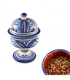Incensario Cúpula Arabe - Cerámica Esmaltada - 4 Colores - 17 cm
