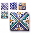 Tegola Mini andaluso - 5cm - parecchi disegni - artigianalmente
