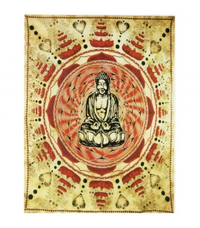 Tela Algodon Loto India- Budha Mosaico-Artesana-240 x 210 cm